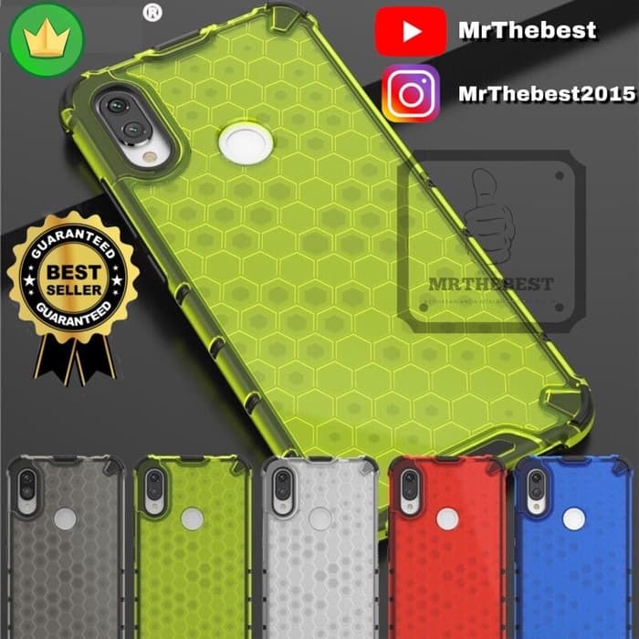 IPHONE XR 6.1 HONEYCOMB HARD CASE SILICONE ARMOR CASING BENING TPU