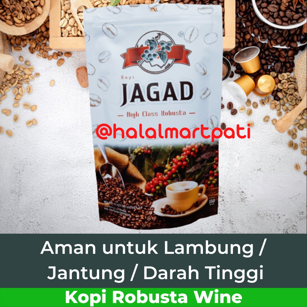 Kopi Hitam Sehat Probiotik Jagad High Class Robusta Wine Bubuk Murni Fermentasi Organik Robusta Premium Asli Original Tanpa Campuran Gula Aman Untuk Penderita Sakit Maag Asam Lambung Jantung Hipertensi Darah Tinggi