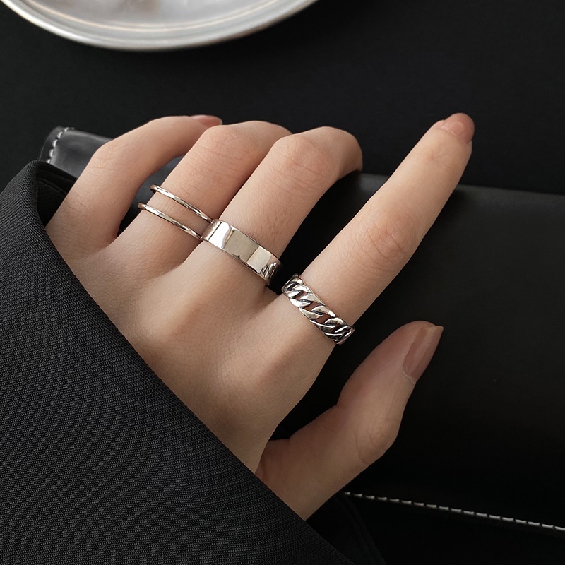 Set Ring Accessories Fashion Personality Retro