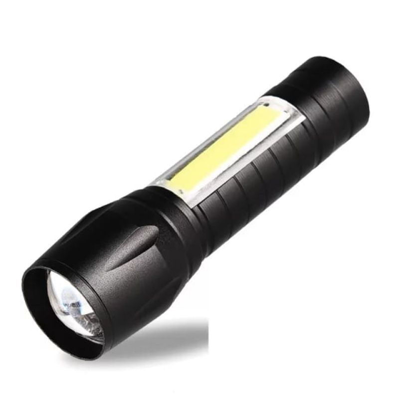 Senter Swat Mini Flashlight Zoom DS-587 Senter Gunung Camping + Baterai