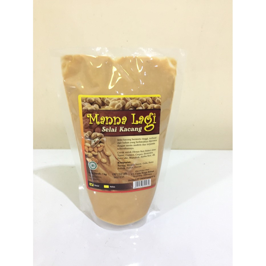 

Selai Kacang Manalagi 1KG KASAR / Selai Manna Lagi Kasar