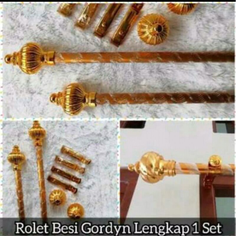 BESI GORDEN / BATANG GORDEN FULL SET MURAH /TIANG GORDEN FULL SET/Gagang Gorden /Besi Gorden 1 Meter Tongkat Gorden Pipa Gorden Rell Gorden Minimalis Gantungan Gorden Acecories Gorden Jendela Minimalis Pendek Kamar Tidur Tirai Korden Pintu Selambu MEWAH