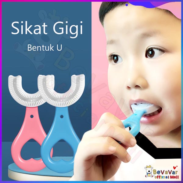 Sikat Gigi Anak Bentuk U Bahan Silikon / Training Toothbrush / Tooth Brush Baby Silicon type U Sikat Gigi Anak Sikat_Cerianti