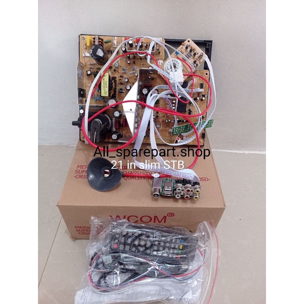 Mesin TV 21 inch slim DIGITAL / MESIN TV DIGITAL merk WANSONIC / MESIN TV STB / MESIN TV 21 inch WAN