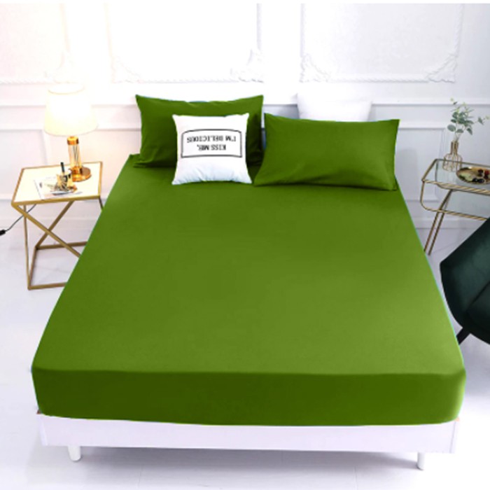 Sprei Hijau Daun emboss katun jepang disperse seprai nikah dingin lembut microfiber home decoration