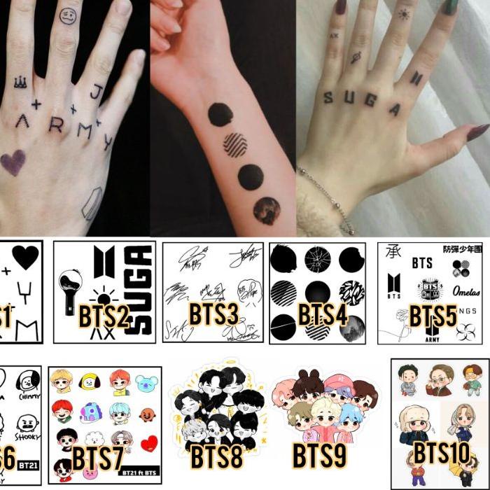 NEW ARRIVAL  7.7 Tato Jungkook / Tato BTS / Tato Army / Tato Korea / Stiker Tato / Tato Temporer / T