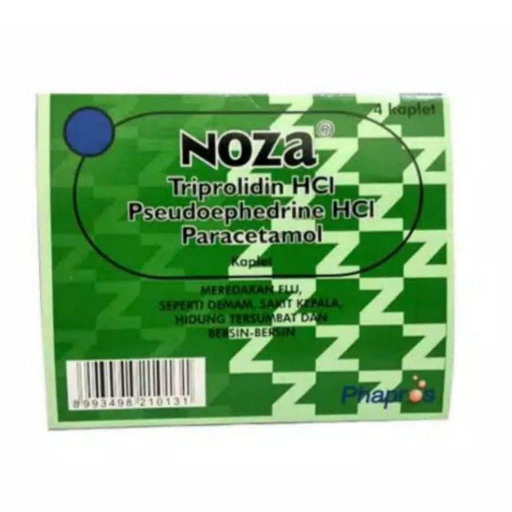 Noza Tablet Obat Flu Alergi dan Hidung Tersumbat Perstrip isi 4 tablet-1