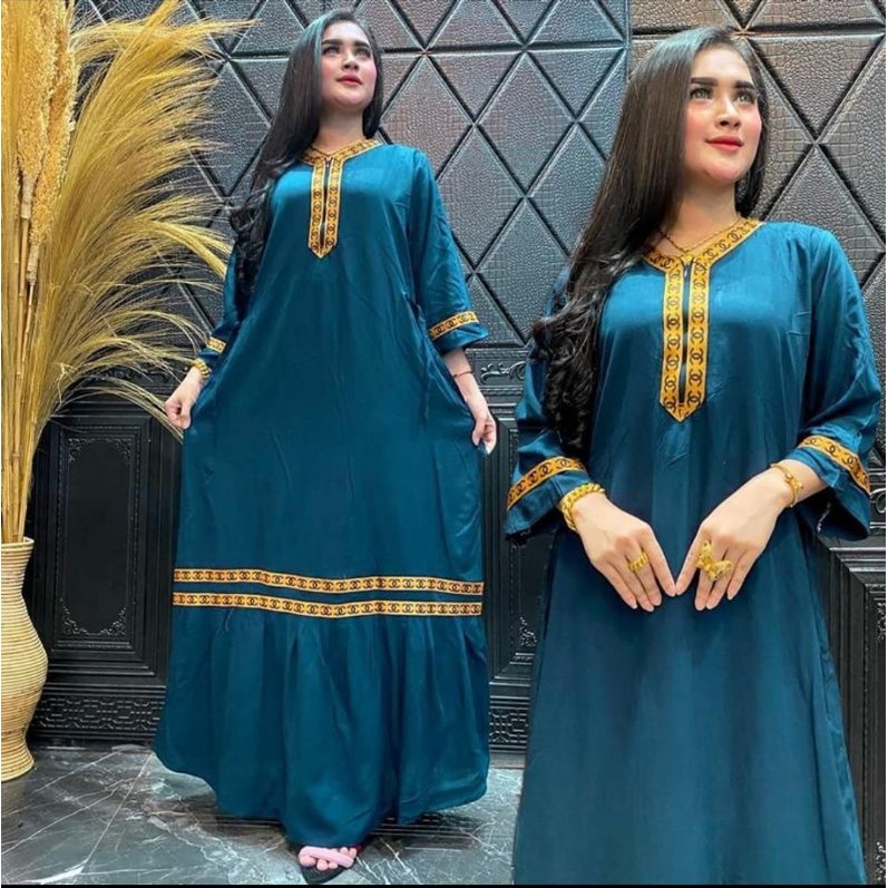 001 ML | Melia Dres | Fashion Muslim Gamis polos cenel Busui Friendly