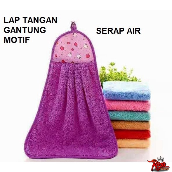 LT02- Lap Tangan Dapur Polos Gantung