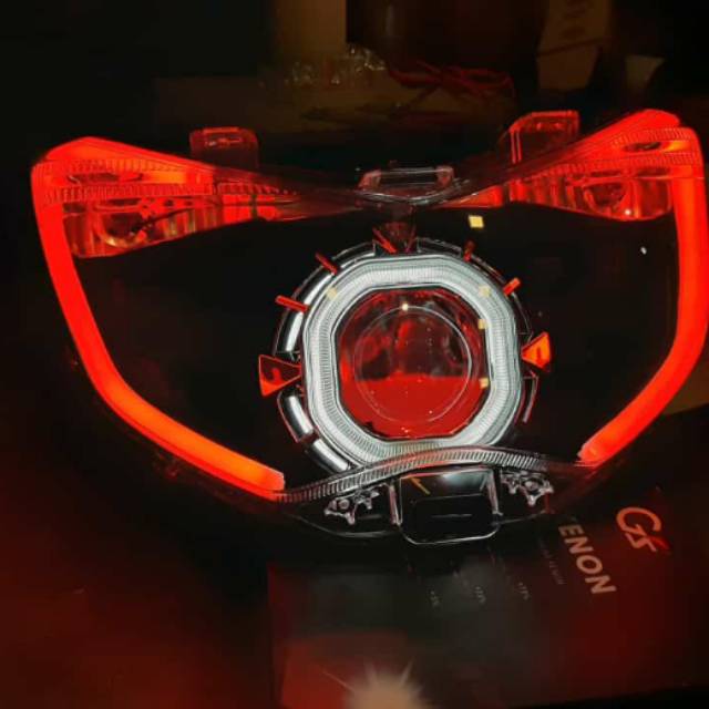 HEADLAMP LAMPU HID PROJECTOR AES VAHID YAMAHA NMAX 155