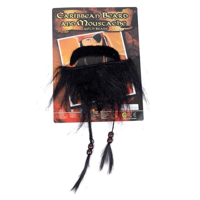 Kumis Jenggot pirates bajak laut jack sparrow kepang halloween cosplay