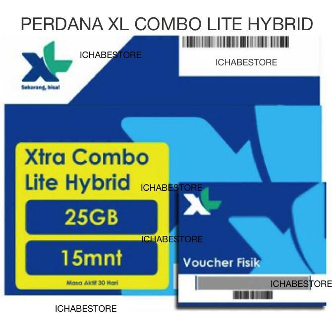Jual XL Kartu Perdana Internet 25GB Xtra Combo Lite Hybrid Murah