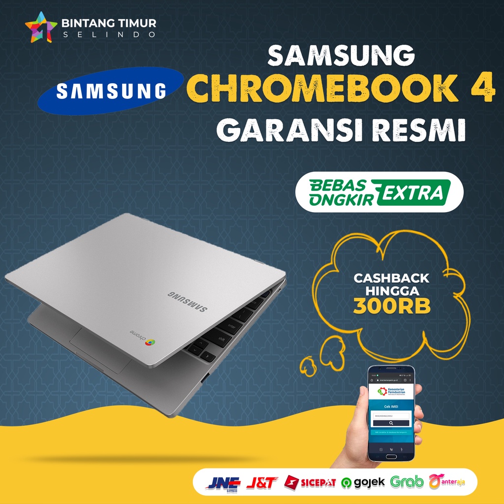 Samsung Chromebook 4 4/32GB 11.6in Garansi Resmi SEIN