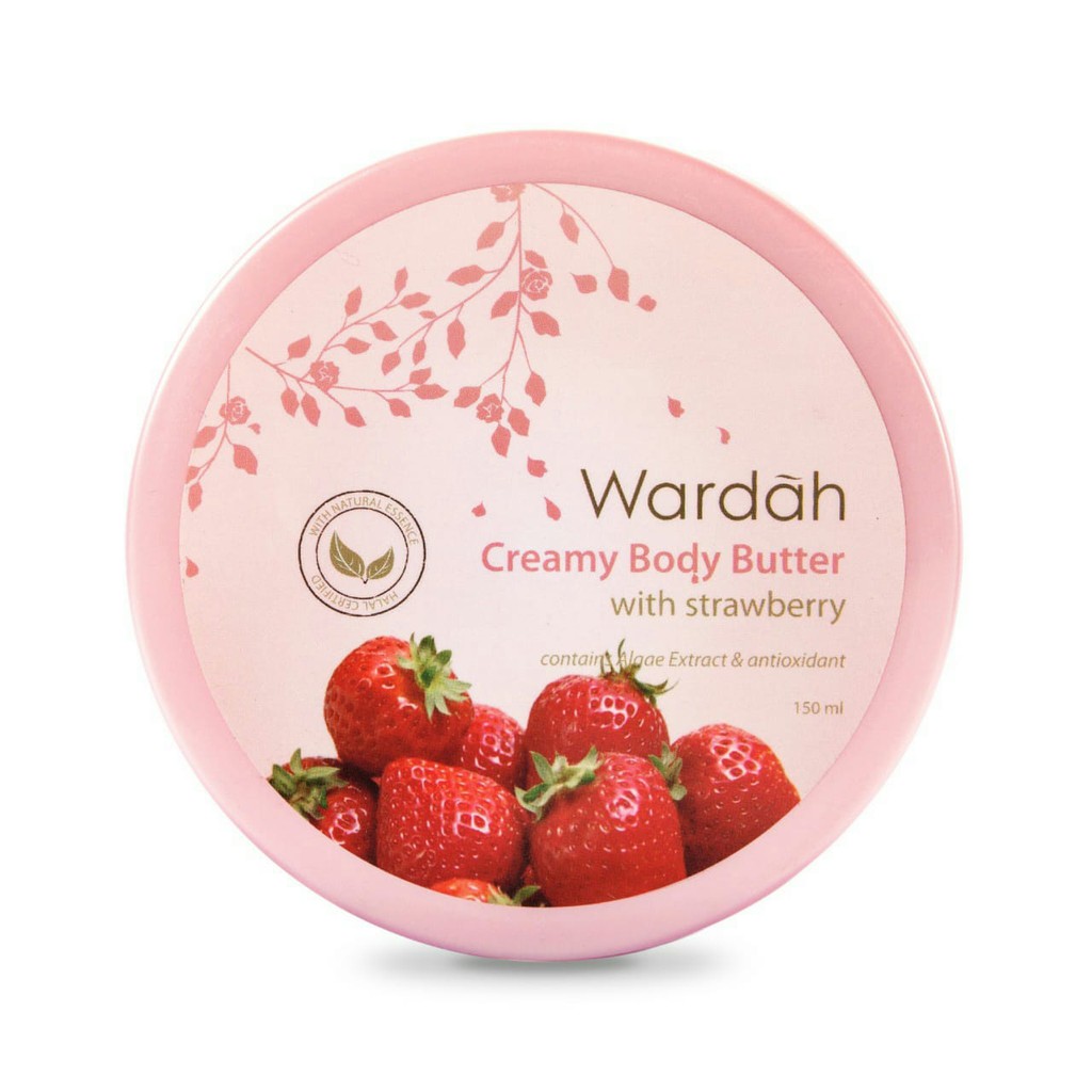 Wardah Creamy Body Butter  50 ml - Membantu melembabkan dan melembutkan kulit tangan &amp; badan  - COD