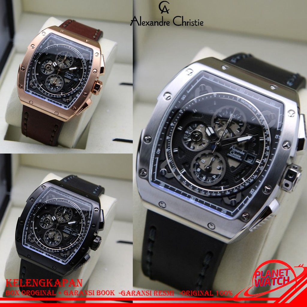ALEXANDER CHRISTIE PRIA ORIGINAL JAM TANGAN ALEXANDRE CHRISTIE JAM PRIA  ALEXANDER CRISTIE AC 6411 P