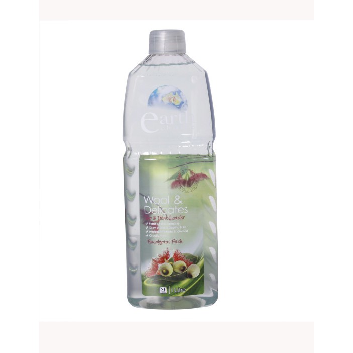 Earth Choice Wool &amp; Delicates 1L Sabun Mesin Cuci Bukaan Atas Samping Top &amp; Front Loader