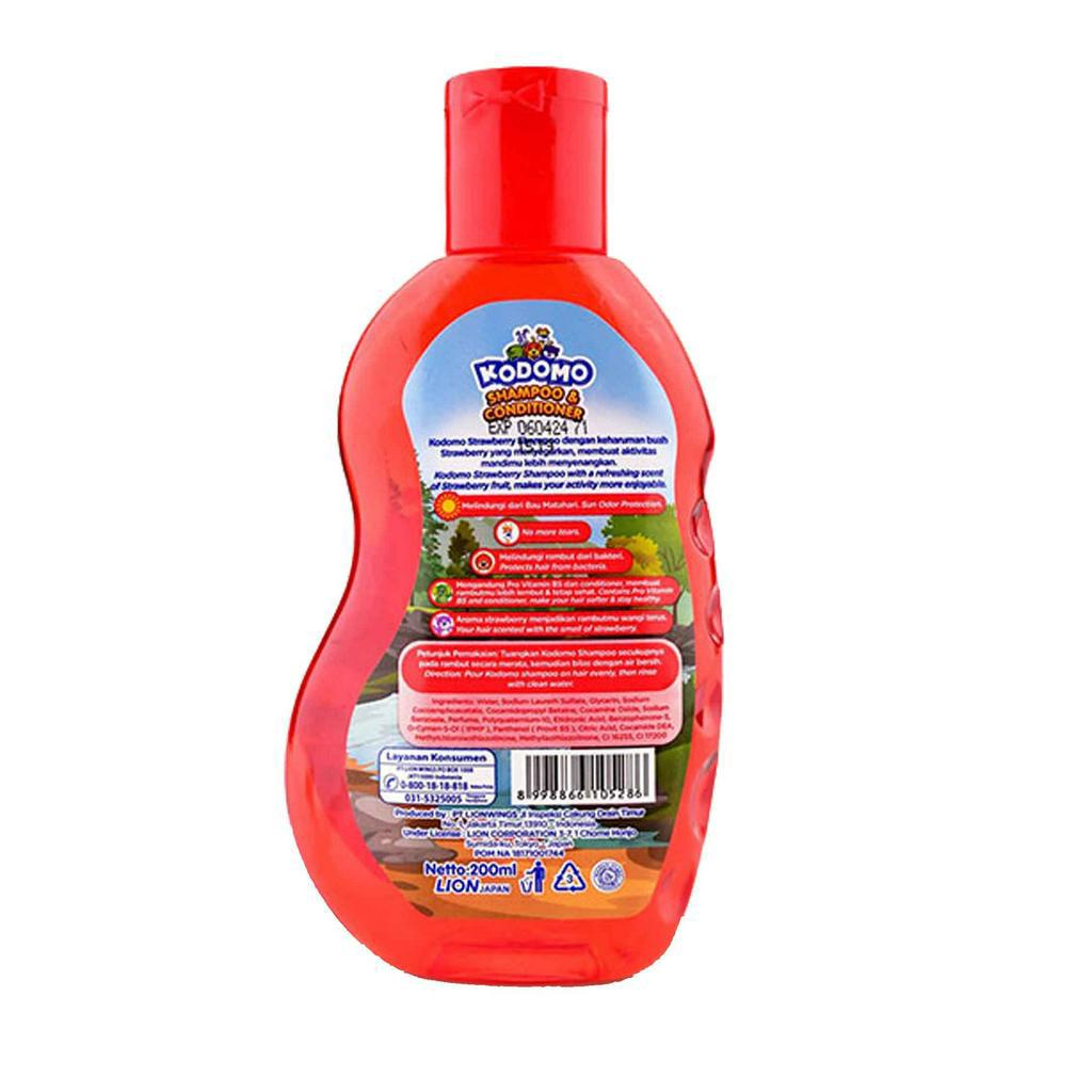 Kodomo / Shampo &amp; Conditioner / Shampo Rambut / Strawberry / 200ml