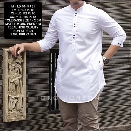 Jasko Salafi Jas Koko Pria Modern Bordir BP874 [Salman Koko Xxl Ni]Baju Koko Pria Matt Toyobo Varian