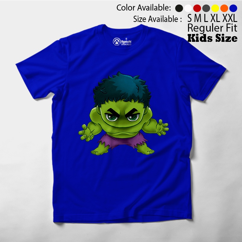 Baju Anak / Kaos Atasan Anak / Kids T Shirt Baby Marvel Chibi Kawaii Hulk