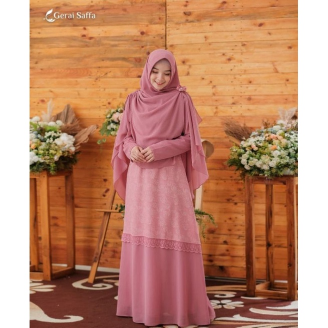Gamis Set Rosella ORI by Gerai Saffa
