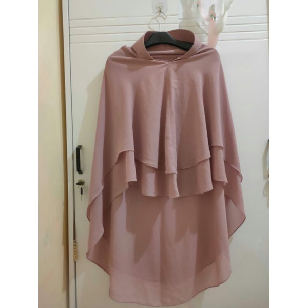 Khimar ceruty baby dol 2 layer by shena hijab