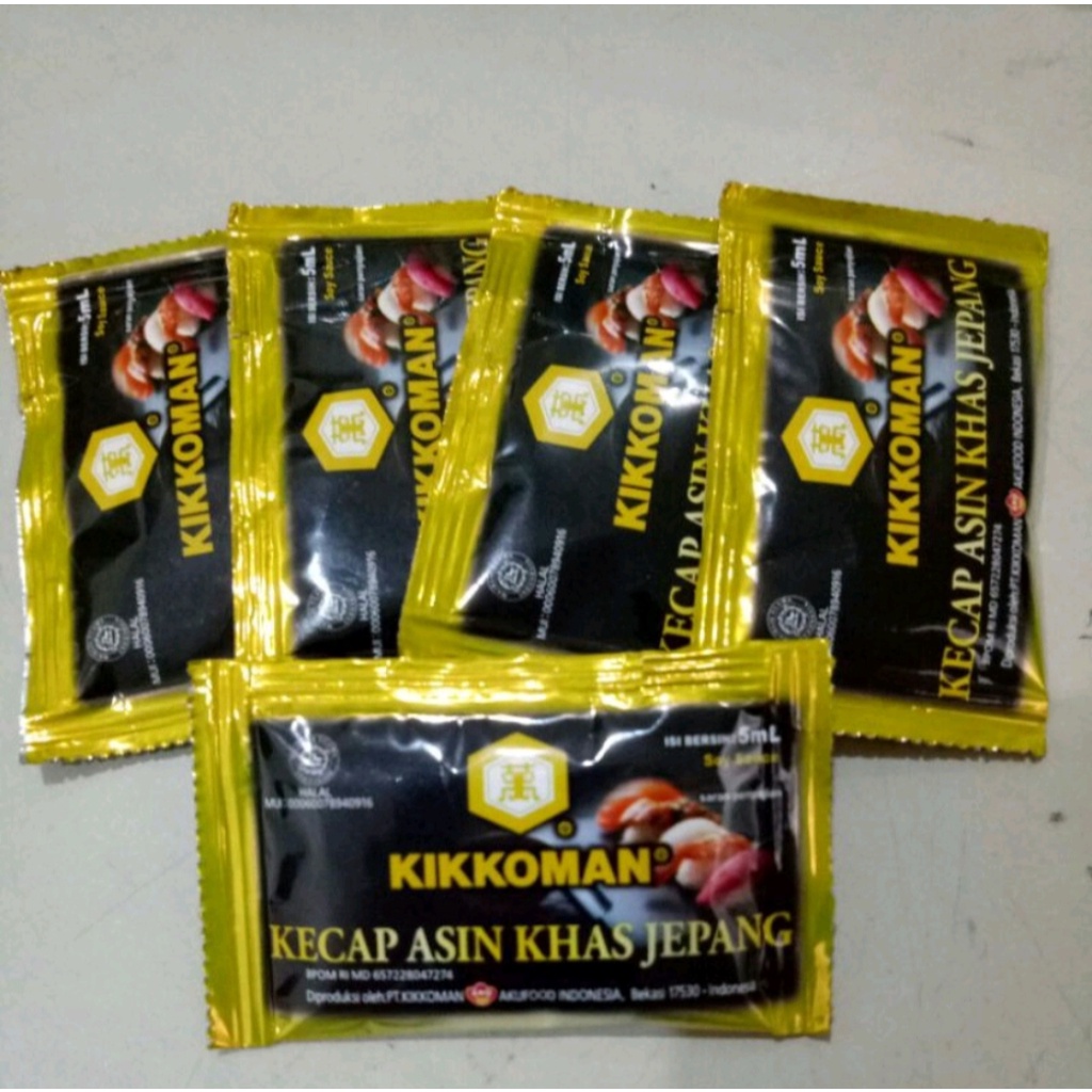 Jual Kikkoman Soy Sauce Sachet Shoyu Kecap Asin Jepang Halal