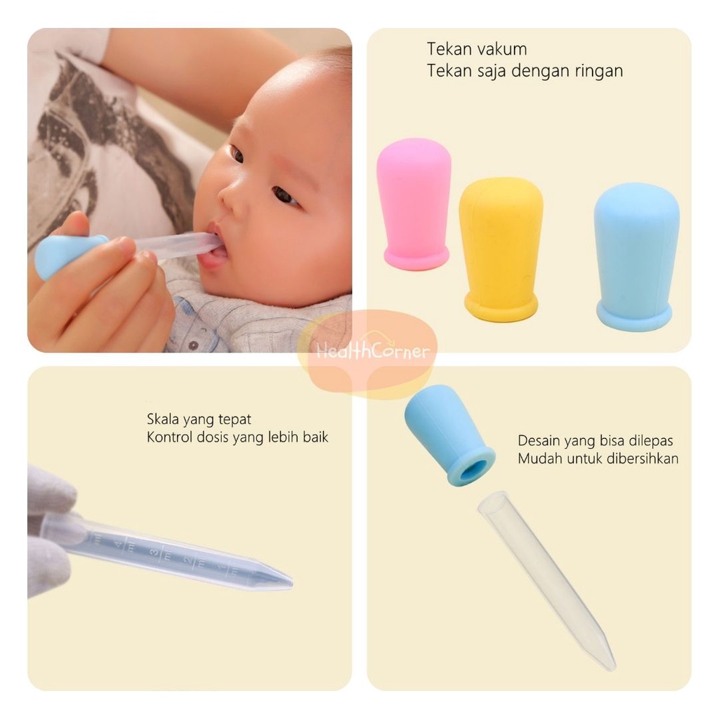 Pipet Tetes Obat Bayi ukuran / Baby Medicine Dropper Feeder RANDOM