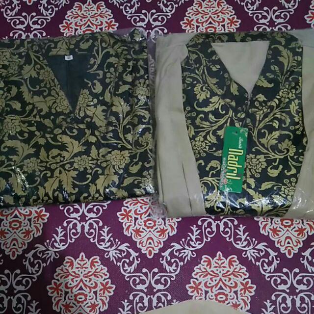 Baju Batik Couple Dan Wanita/sarimbit Gamis Assifa Batik Modern