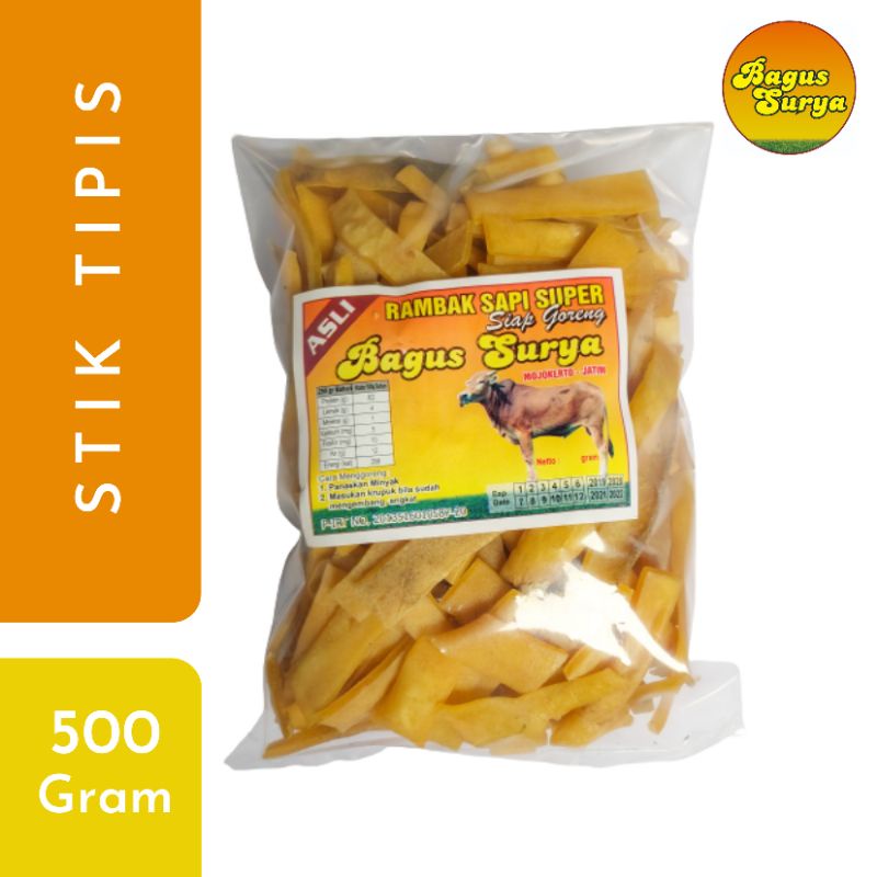 

Kerecek Rambak Kulit Sapi Stik Tipis Bagus Surya