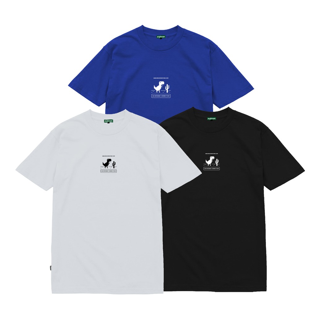 Arghinspire Kaos Tshirt Biru Putih Hitam - Internet