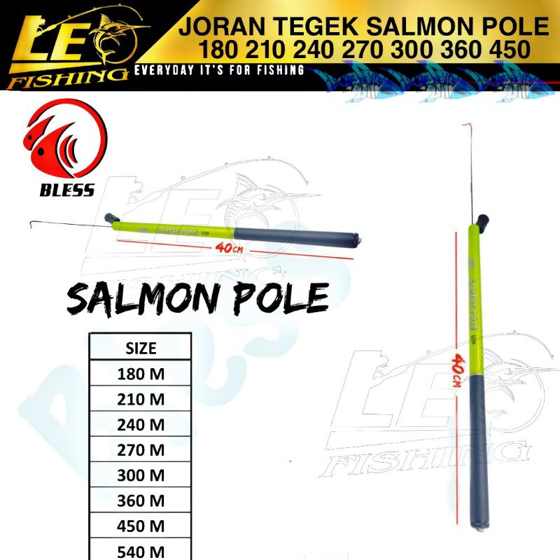 JORAN TEGEK BLESS SALMON POLE 180 210 240 270 300 360 450 WARNA HIJAU STABILO