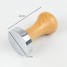 TAMPER KOPI ESPRESSO FLAT MODEL KAYU