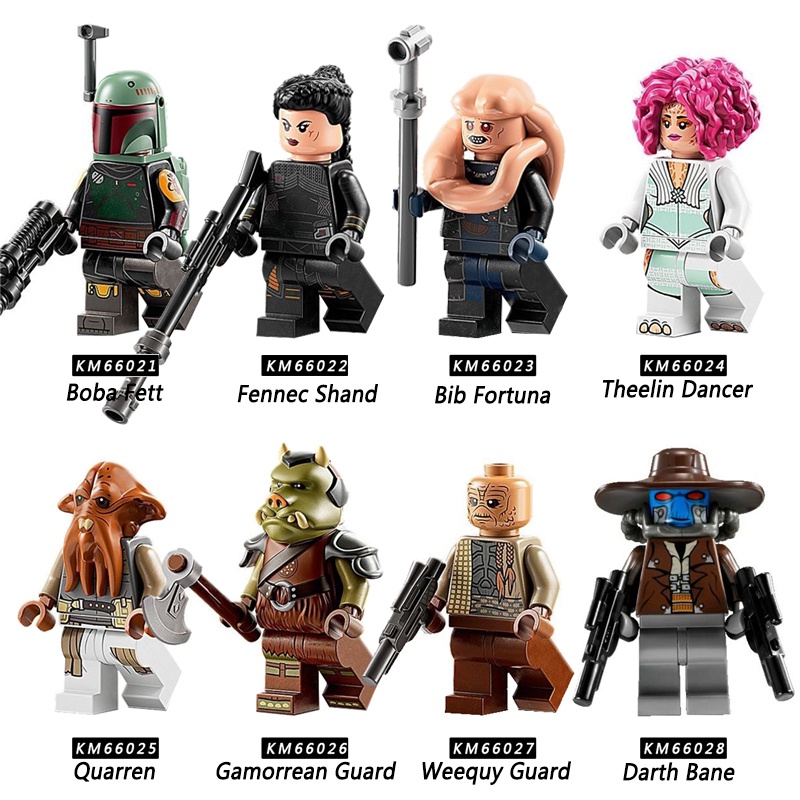 Mainan Action Figure Star Wars Boba Fett Fennec Shand Bib Fortuna Theelin Dancer Quarren Gamorrean Weequy Darth Bane