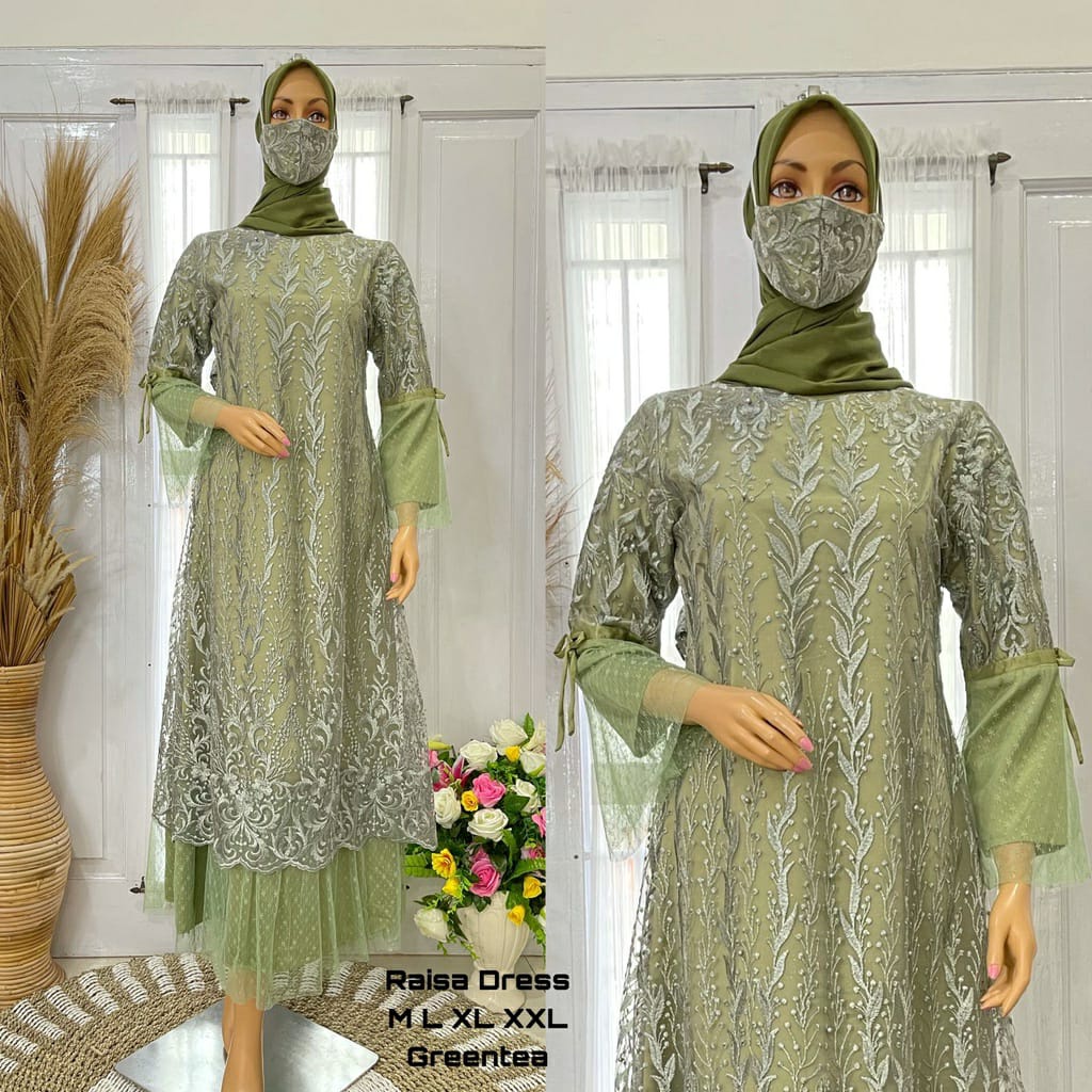 Raisa Dress NF / Gamis Kebaya Modern / Dress Kondangan / Kebaya Modern