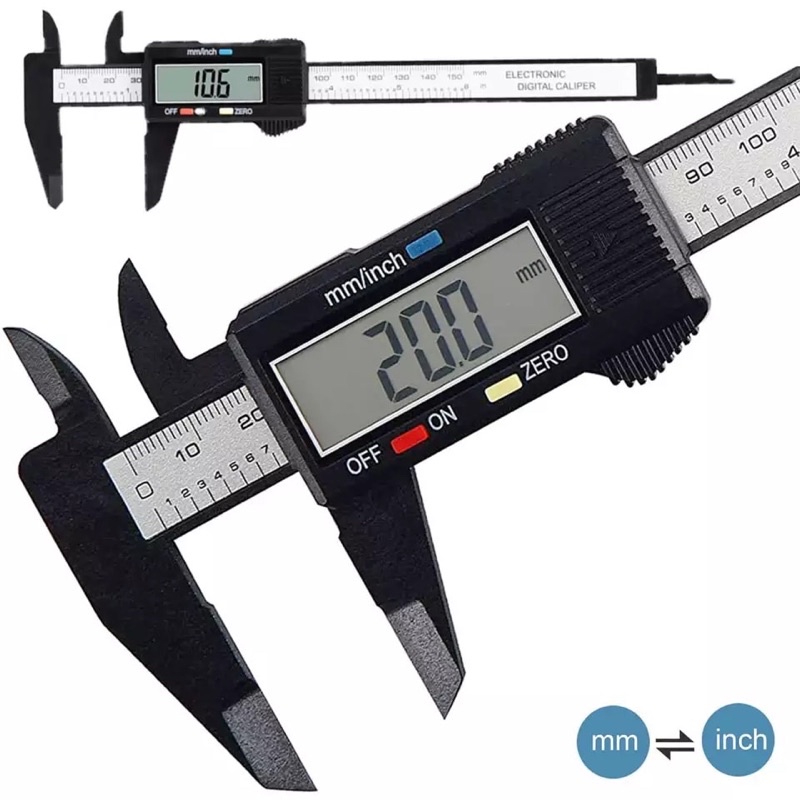 Jangka Sorong Sketmat Sigmat Digital Vernier Caliper Murah Carbon