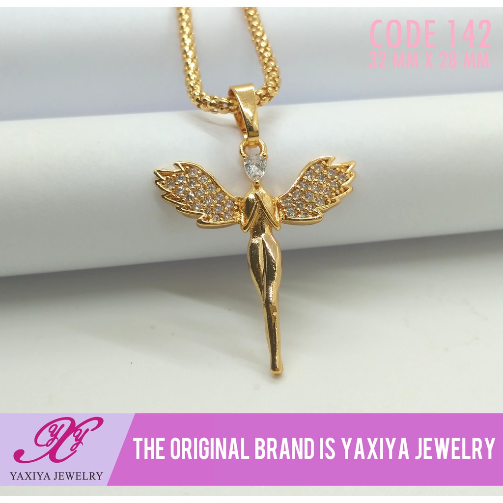 

Liontin Angel Emas Permata Perhiasan Lapis Emas 18K Yaxiya Jewelry 142