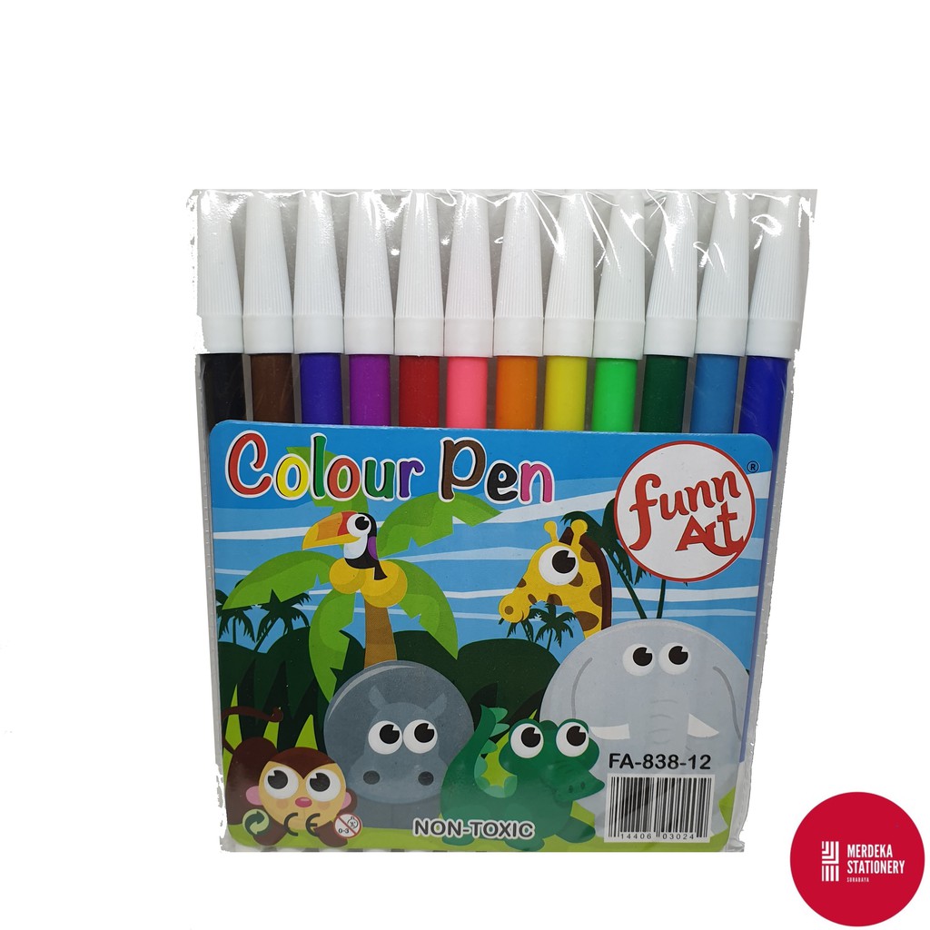 

Spidol/Sepidol/Marker 12 Warna/Color/Colour Funn Art MURAH!!!