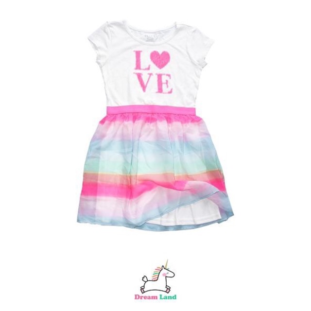 BAJU DRESS ANAK FLIP SEQUIN “LOVE” / CHILDREN DRESS FLIP SEQUIN