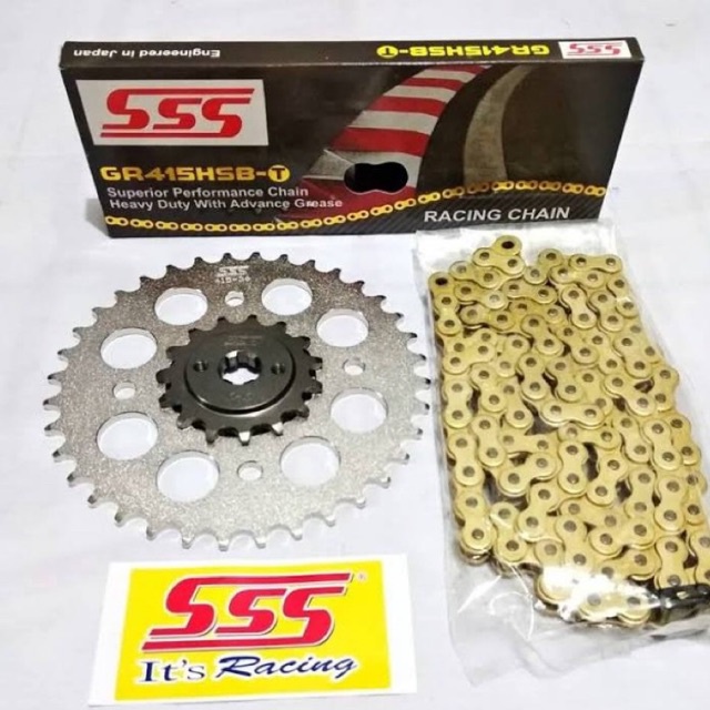 GEAR SET SSS SUPRA X 125 415 TIPIS