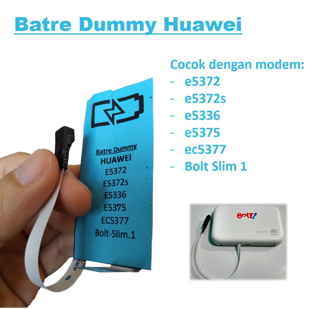 batre baterai dummy modem E5372 E5372s e5336 e5375 e5377 - Fake Baterai - Bypass Batre