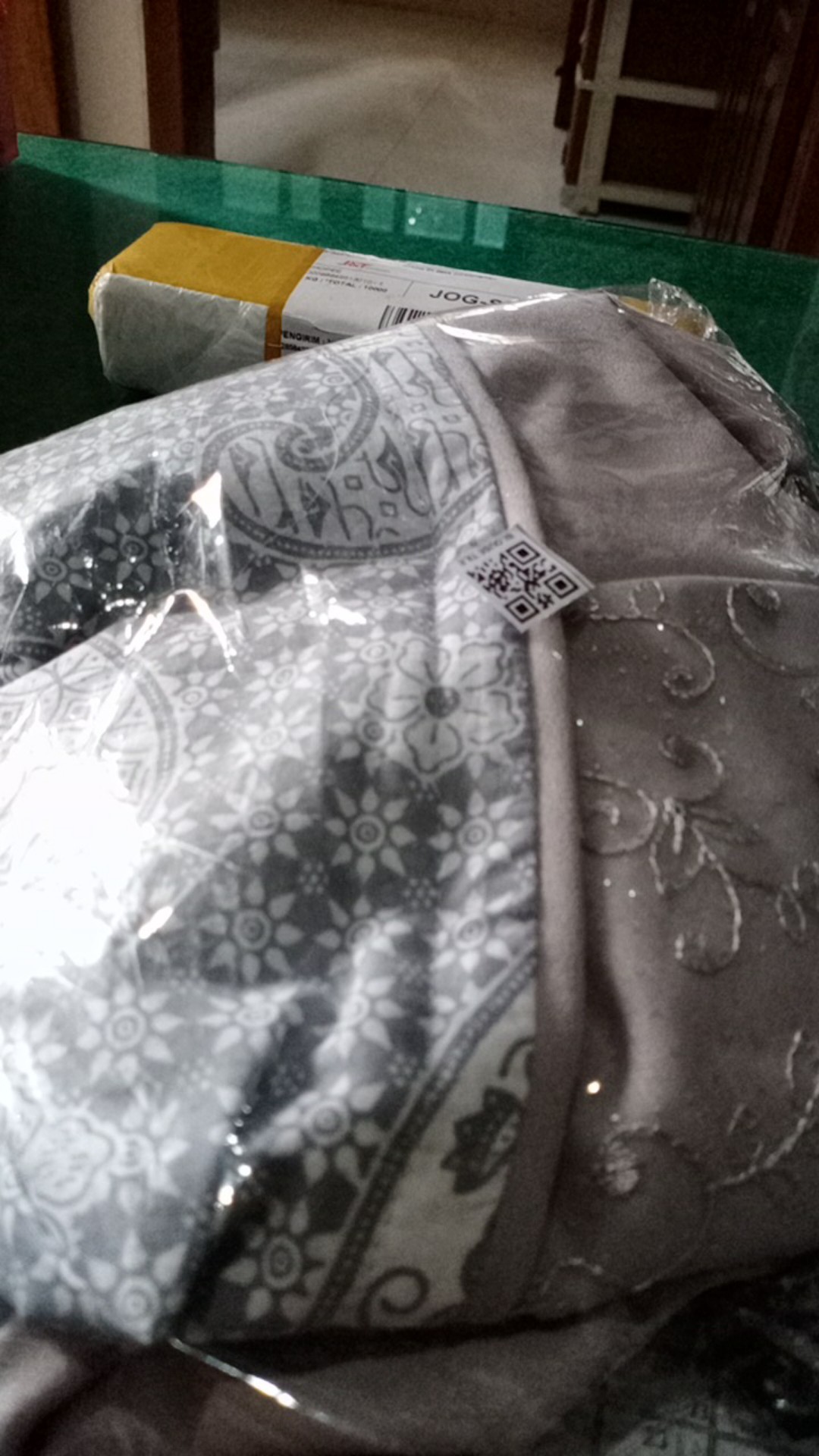 Ori Atasan Blus Batik Wanita Modern Halus Dolby Kombinasi Brokat Polos