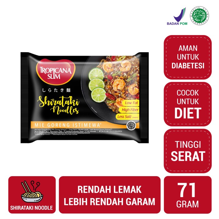 

Ss501Gg Tropicana Slim Shirataki Noodle: Mie Goreng Istimewa (71 Gr) Ff06541051E