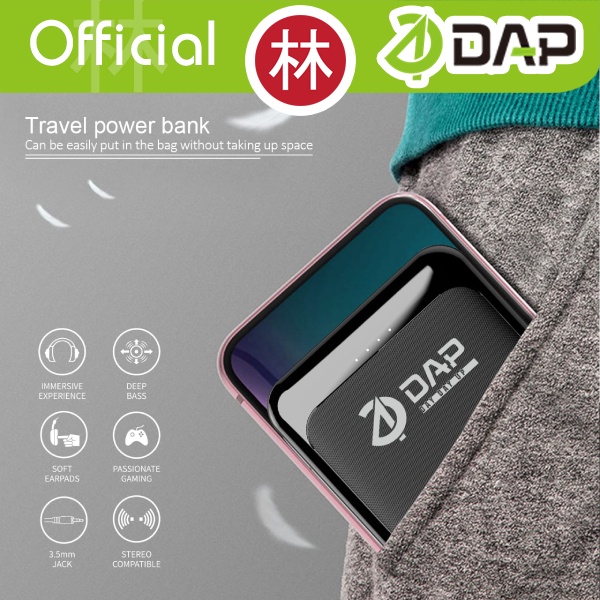 DAP D-P111 PowerBank 10.000 mah Dual Input Output Type C &amp; Micro USB