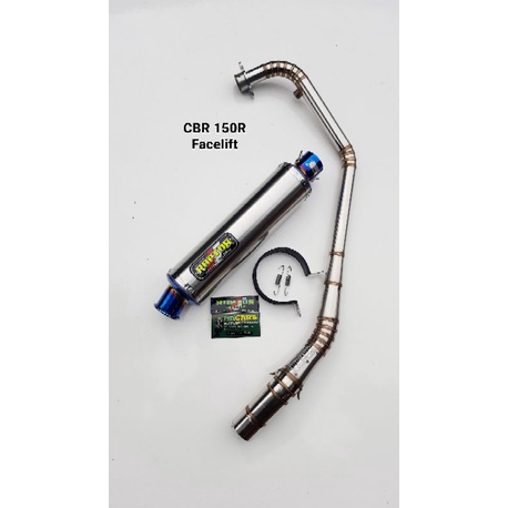 Knalpot Racing Stainless CBR 150R Facelift Ori Raptor