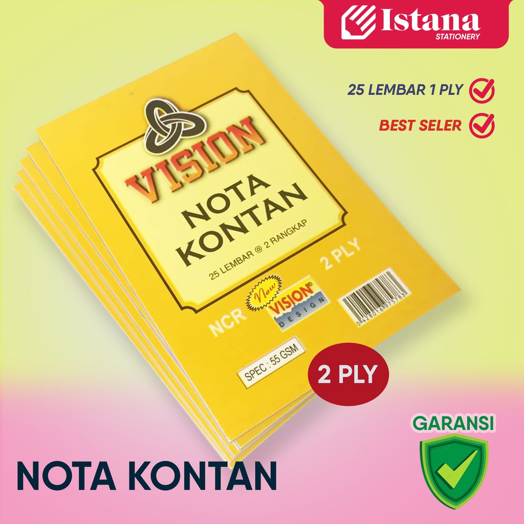 

[TERMURAH] BUKU NOTA NCR GELATIK BESAR 2 PLY (25 LBR)