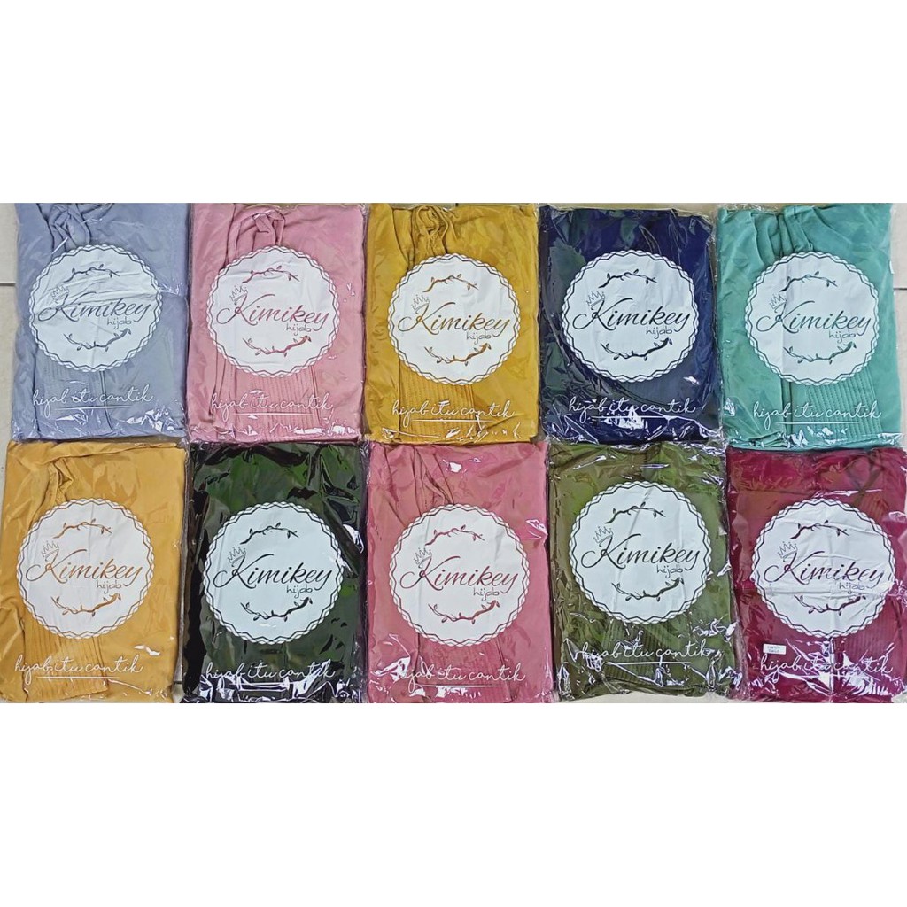 Jilbab Instan JUMBO FARIDA syar'i BY KIMIKEY-RANDOM 5-10 PCS