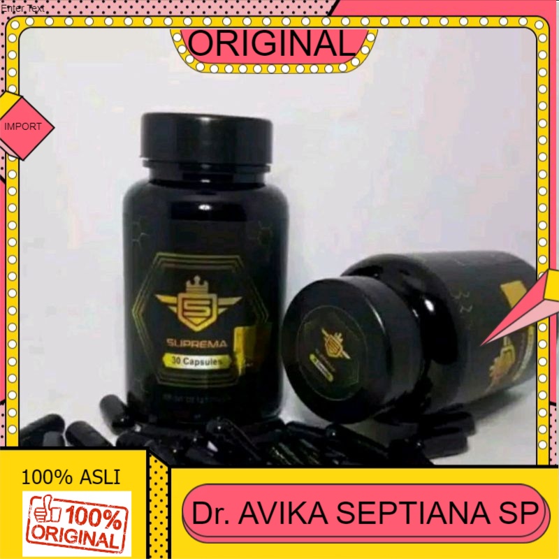 100% ASLI SUPREMA Asli Original BPOM Obat Herbal Stamina Pria Kuat Tahan Lama
