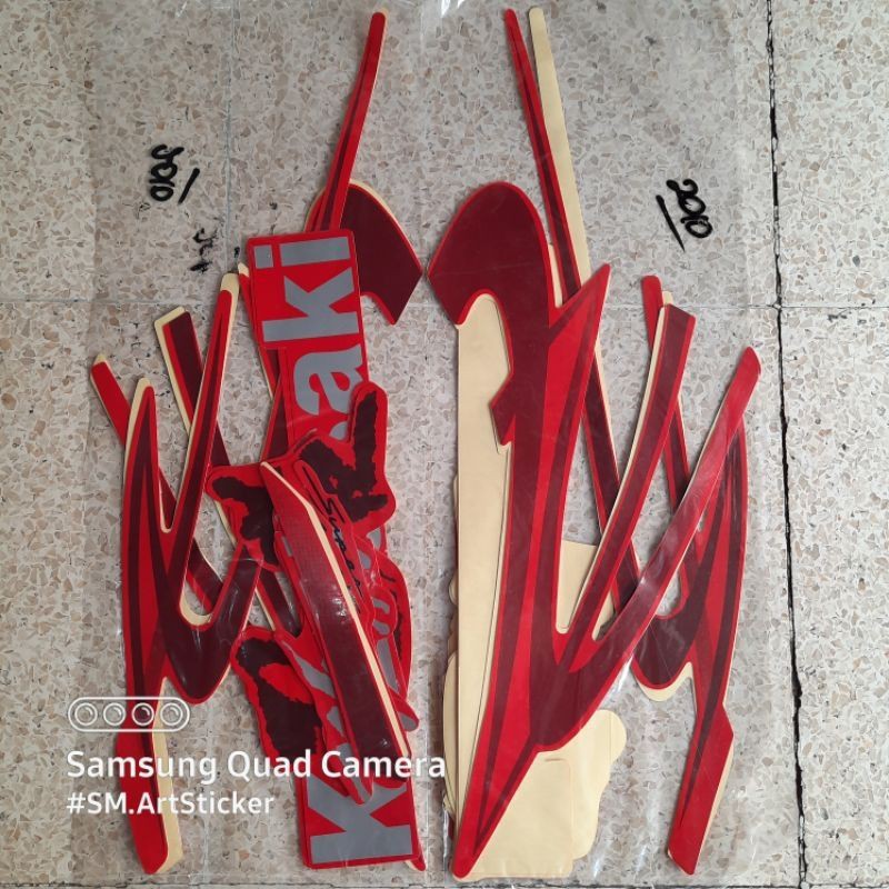 Striping ninja rr tahun 2010 striping stiker kawasaki ninja rr 2010