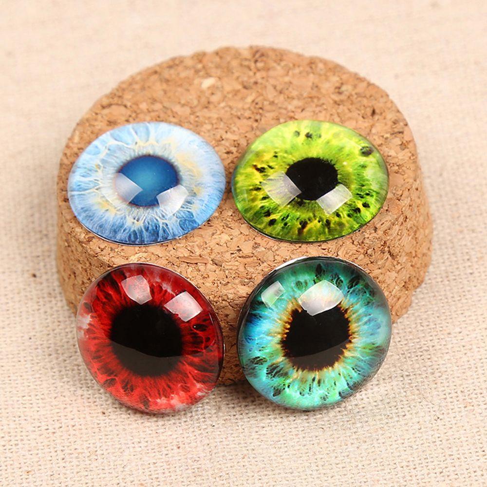 Mata Boneka QUINTON 20Pcs /Set Hewan Buatan Tangan Perhiasan Boneka Mainan Mata Palsu Cabochon DIY Toy Eyes