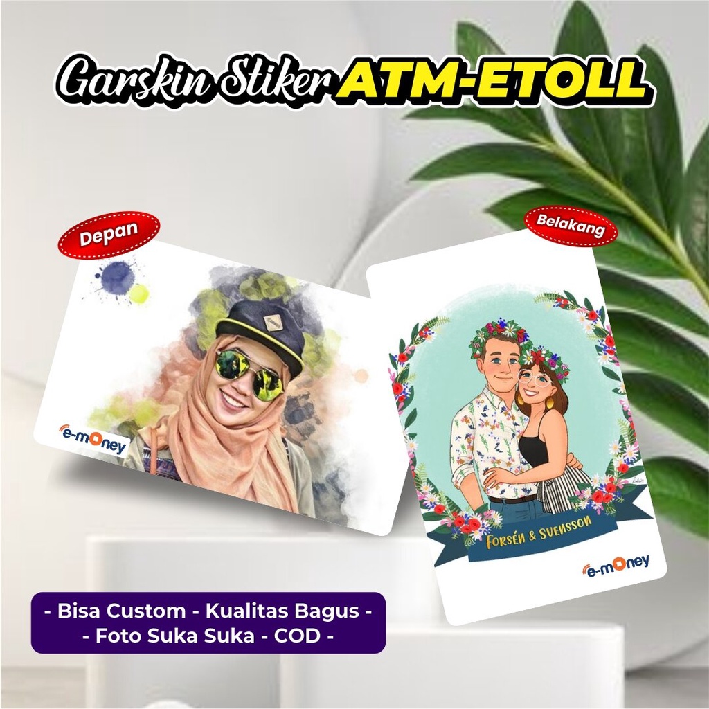 

Bisa Custom Cetak Stiker Skincard Etoll Atm